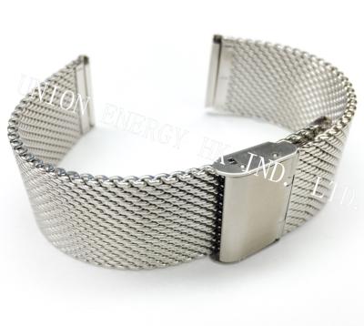 China High Quality Custom Metal Stainless Steel Strap Simple Logo Watch Men Watch Stainless Steel Mesh Watch Band for sale