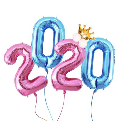 China Birthday /anniversary celebration 40inch /32inch number metallic foil balloon for sale