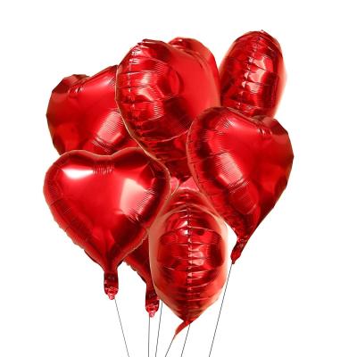 China globos metalizados Inflatable wedding party Heart  Shape Aluminium Foil Balloon for sale