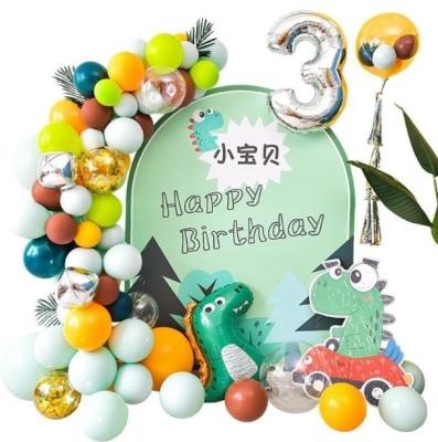 China 2021 trend color happy birthday party decoration balloons party set for kids boys girls birthday for sale