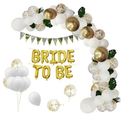 China Hot  globos de helio al por mayor gold silver balloons wedding balloon arch with glue dot for sale