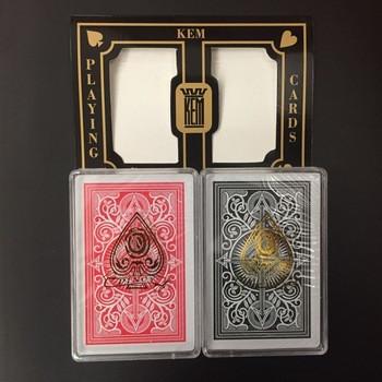 China KEM plastic  PVC  waterproof  playing cards  double for sale