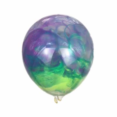 China New product idea Bag of 24pcs 12 inch transparent latex graffiti  balloon with different pigments for sale