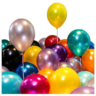 China Top quality Wholesale Balloon Supplies Birthday Wedding Party decoration 12 inch helium quality pearl plain color latex balloons for sale