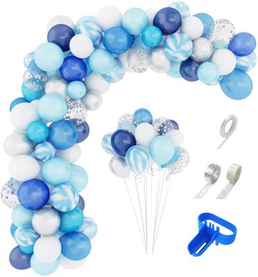 China Birthday wedding party  various of types blue balloon for boy theme birthday balloon arch kit making for sale