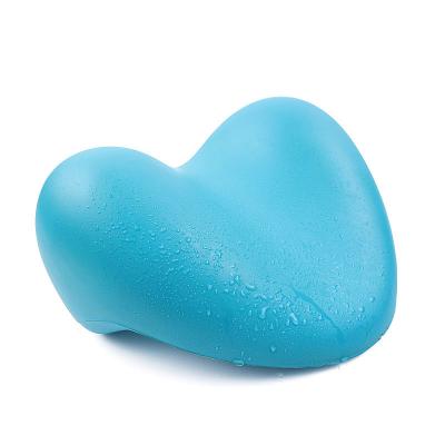 China Factory Manufacture PU Cooling Head Pillow Foam Heart Shape Waterproof Bath Pillow for sale