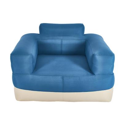 China Foldable Inflatable Furniture Comfortable PVC Air Sofa for Living Room Outdoor Blow up Fabric Camping Sofabed Lounge Bedroom Balcony for sale