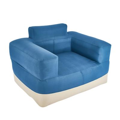 China Foldable New Version Outdoor Indoor Fabric Furniture Inflatable Air Sofa Living Room Sofa Custom PVC Folding Plastic Sofa for sale