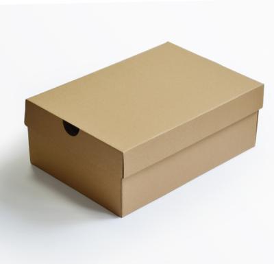 China Recycled Materials Store Custom Bulk Goods Retail Clothing Ad Box Craft Paper Packaging Shoe Box for sale