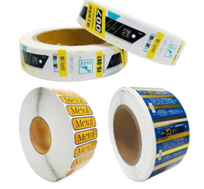 China Custom Printing Waterproof Wholesale Private Label Sticker Roll Colorful Self Adhesive Printing Waterproof For Food for sale