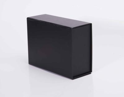 China Recyclable Matte Paper Packaging Box Rigid Black Book Shape Clothing Garment Customization Gift Folding Magnetic Box for sale