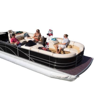 China Small Aluminum Aluminum Pleasure Entertainment Pontoon Boat For Sale for sale