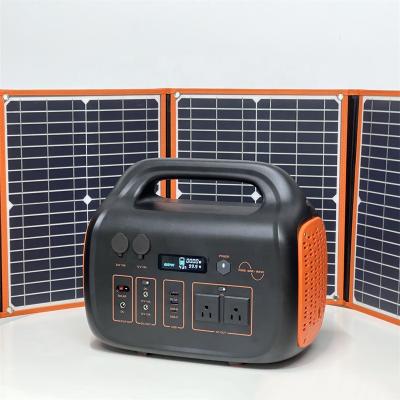 China Home Solar Power Station Lithium Ion 220V 1500W Camping Solar Portable Generator for sale