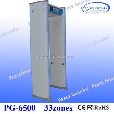 China Best Airport Walk Through Metal Detector Gate With 33zone Body Scanner For Security Check PG6500 for sale