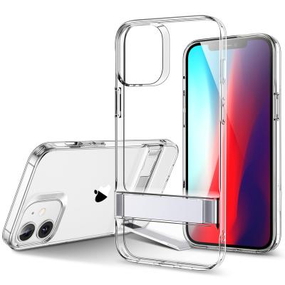 China Anti-drop for apple iphone 12 clear case iphone 12 pro/12 max/12 pro sale metal Kickstand military grade max hot iphone 12 cases for sale