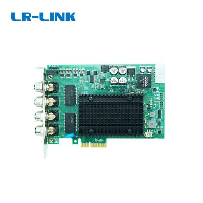 China Server PCI Express x4 Gigabit 4 M12 PoE Frame Grabber For Computer Vision Left Anti-shake And Dustproof for sale