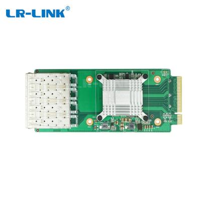 China Server LR-LINK LREM7100PF-4SFP+ PCIe v3.0 x8 4*10G Mezzanine Quad Ports 10Gbps SFP+ Ethernet Network Module for sale