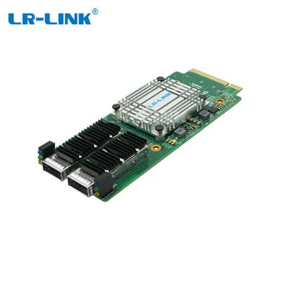 China LR-LINK Server LREM7100PF-2QSFP+ PCIe x8 Dual Port QSFP+ 2 Ports 40G Ethernet 40 Gigabit Network Module Card for sale