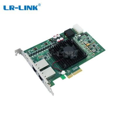 China LR-LINK PoE Dual Port Server Card PCIe x4 Ethernet 10G Frame Grabber For Industrial Automation for sale