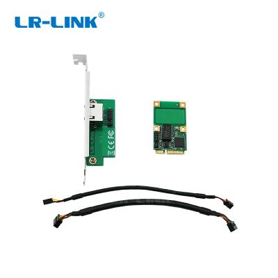 China Mini PCIe 10/100/1000Mbps 1*RJ45 Brand LRES2206PT Single Left Desktop LR-LINK Gigabit Copper Network Adapter for sale