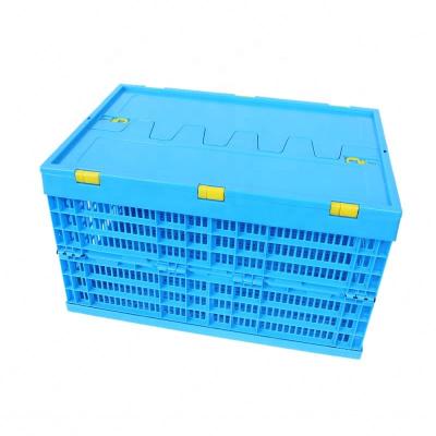 China Mesh Large Industrial Heavy Duty Agriculture Vegetable And Fruit Shipping Stackable Storage Mesh Plastic Crate for sale