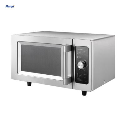 China Hotel 25L 1000W Commercial Countertop Stainless Steel House Portable Microwave Oven for sale