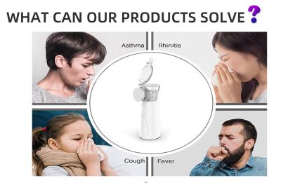 China Lightweight Quiet Ultrasonic Handheld Nebulizer Portable For Kids Adults for sale