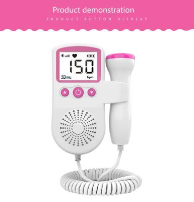 China Safe Healthy Fetal Heart Detector 3mhz Doppler Pregnancy Fetal Heart Monitor for sale