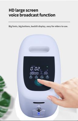 China 7L Silent And Efficient Filtering Compressed Oxygen Production LCD Display Home Oxygen Generator for sale