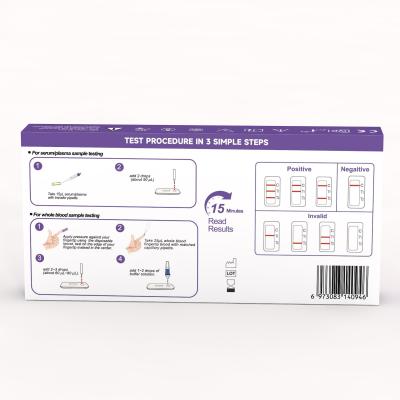 China HIV 1/2 Antibody P24  Disposable Antigen Rapid Test Kit for Accurate Home Diagnosis for sale