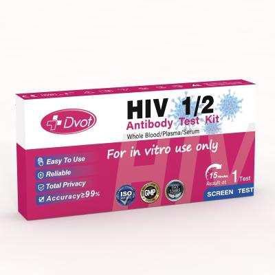 China HIV 1/2  Antibody Test  Kit，Rapid Antigen Test Kit for Home Use 99% Accurate 15-Minute Results for sale