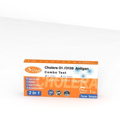 China Cholera O1/O139 Antigen Combo Test Kit 98% Accuracy Rapid Antigen Test Kit for Home Use for sale