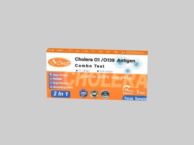 China At home Cholera O1/O139 Antigen Combo Test Kit With 98% Accuracy CE ISO Certified,Accurate Disposable 15 Minutes for sale