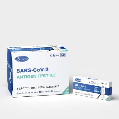 China Testes rápidos de antígeno SARS-CoV-2 nasopharyngeal swab/nasal swab kit de diagnóstico à venda