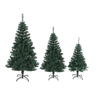 China PVC/PE/PET kerstbomen navidad arvore De arbol de navidad green slim artificial led Christmas tree 7.5 native comercial for sale