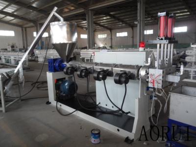 China PP/PE Single Screw Extruder , PP / PE Plastic Granule Machine Washed Film Granule Recycled for sale