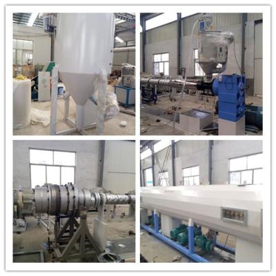 China CE 380v 50hz Cool and Hot Water Pe Pipe Extrusion Line High output for sale