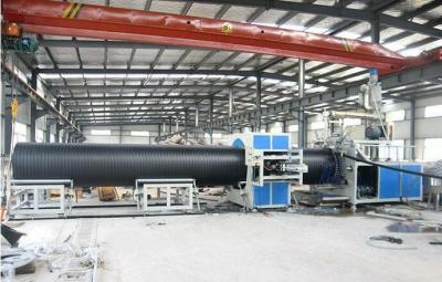 China Automatic Plastic Pipe Extrusion Line , Sprial Hdpe Pipe Production Line low noise for sale