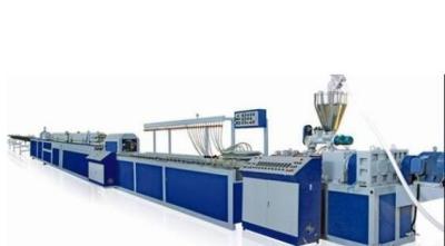 China Automatic Twin Screw Plastic Profile Extrusion Line , Plate Pvc Extrusion Machine for sale