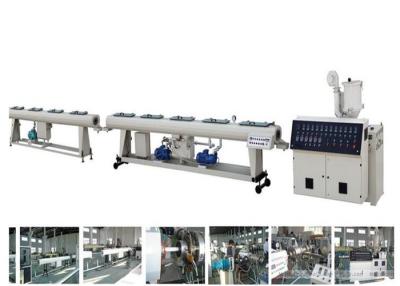 China PE Corrugated Pipe Single Screw Making Machine , PE Corrugated Eletric Conduit Pipe production line for sale