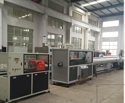 China High Output PVC Plastic Extrusion Line , pvc Twin pipe Extrusion Production Line for sale