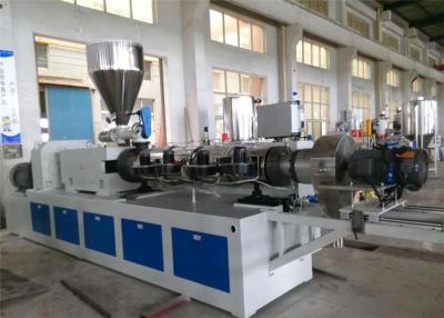 China Double PVC Pipe Making Machines , Double Screw Plastic PVC Pipe Production Line for sale