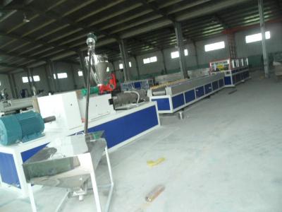 China Wood Composite Plastic Profile Production Line For Skirting , Wood Composite Profile Extrusion Manchine for sale