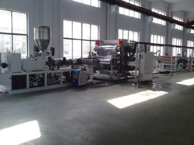 China PVC Advertisement Plastic Board Extrusion Line , PVC Construction Board Machinery for sale