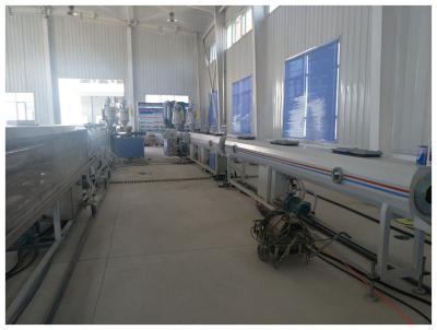 China PE Plastic Extrusion Line ,PE Production Line For Cool And Hot Water Pipe for sale