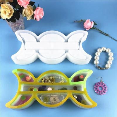 China DIY Handmade Silicone Sun-Catcher Shelf Plant Shelf Moon Symbol Resin Mold Viable Plant Shelf Hanging Silicone Mold For Flower Pots Decor for sale