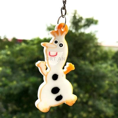 China Eco-friendly DIY Factory Price Christmas Tree Snowman Deer Resin Pendant Molds DIY Key Chain Mold For Decorations for sale