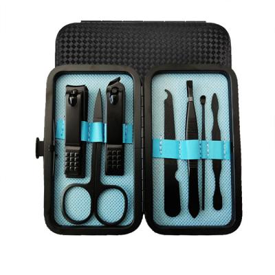 China Eco-friendly Manicure Pedicure Set Professional Men's Nail Clippers Stainless Steel Nail Sets for sale