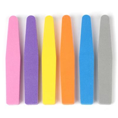 China Diamond Nail File 100/180 double-sided double sandpaper sponge rose professional nail file for sale