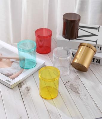 China Custom Transparent Food Container For Food Round PET Coffee Pot With PET Lid for sale